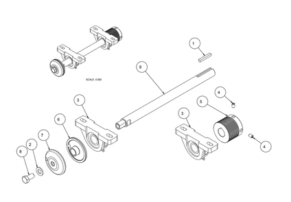 Section 08 Diagram and Parts List for MK-CX-3 159345 MK Diamond Concrete Saw